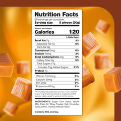CRAZYOUTLET close-up of caramel cubes revealing creamy texture benefit