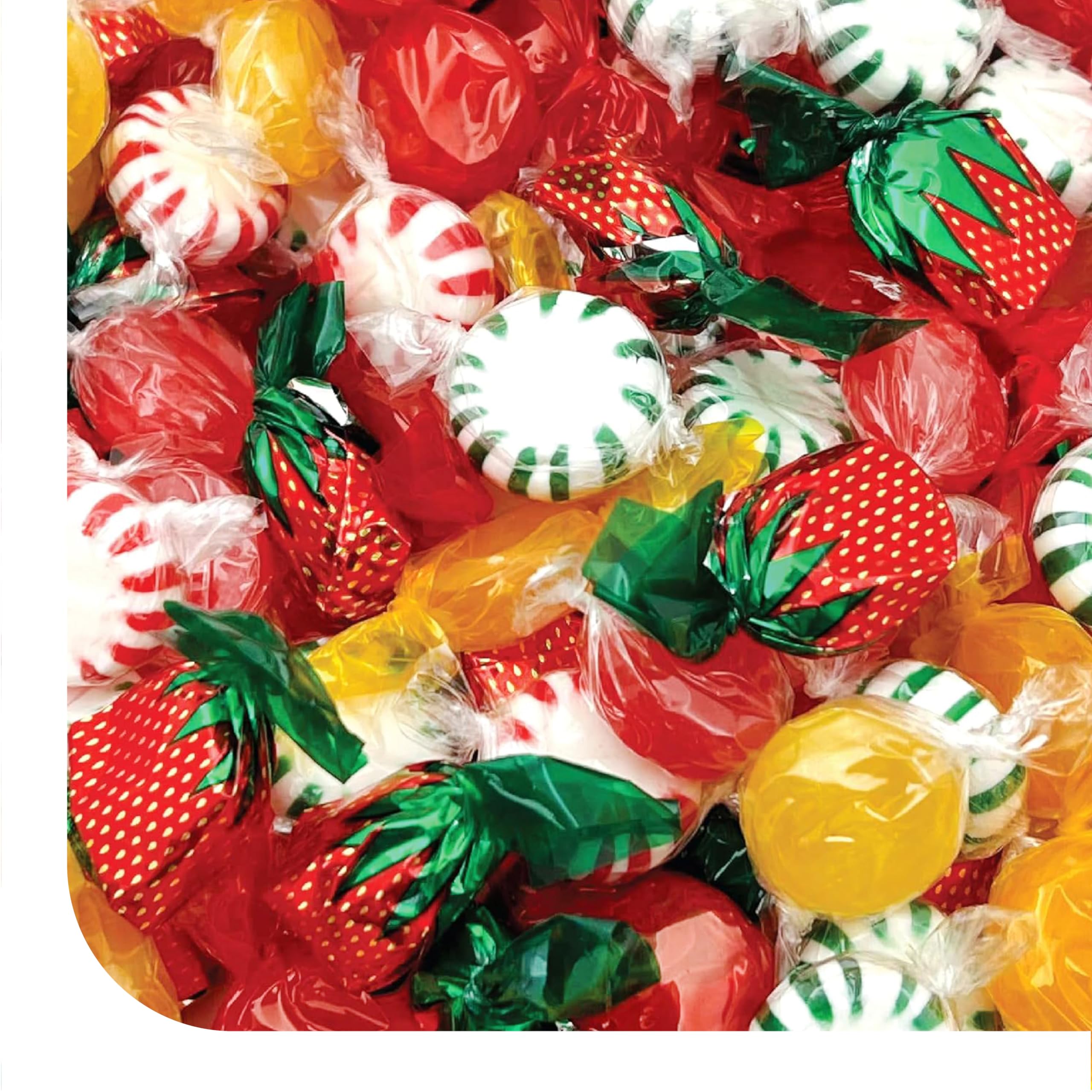 CRAZYOUTLET front packaging of the 2 lb hard candy assortment, great for bulk use