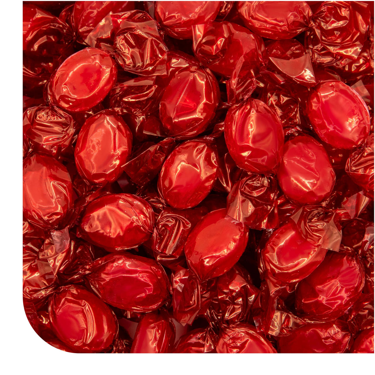 CRAZYOUTLET front packaging of 2 lb bag showing cinnamon discs, easy bulk refill