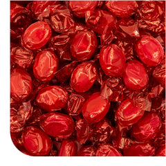 CRAZYOUTLET front packaging of 2 lb bag showing cinnamon discs, easy bulk refill