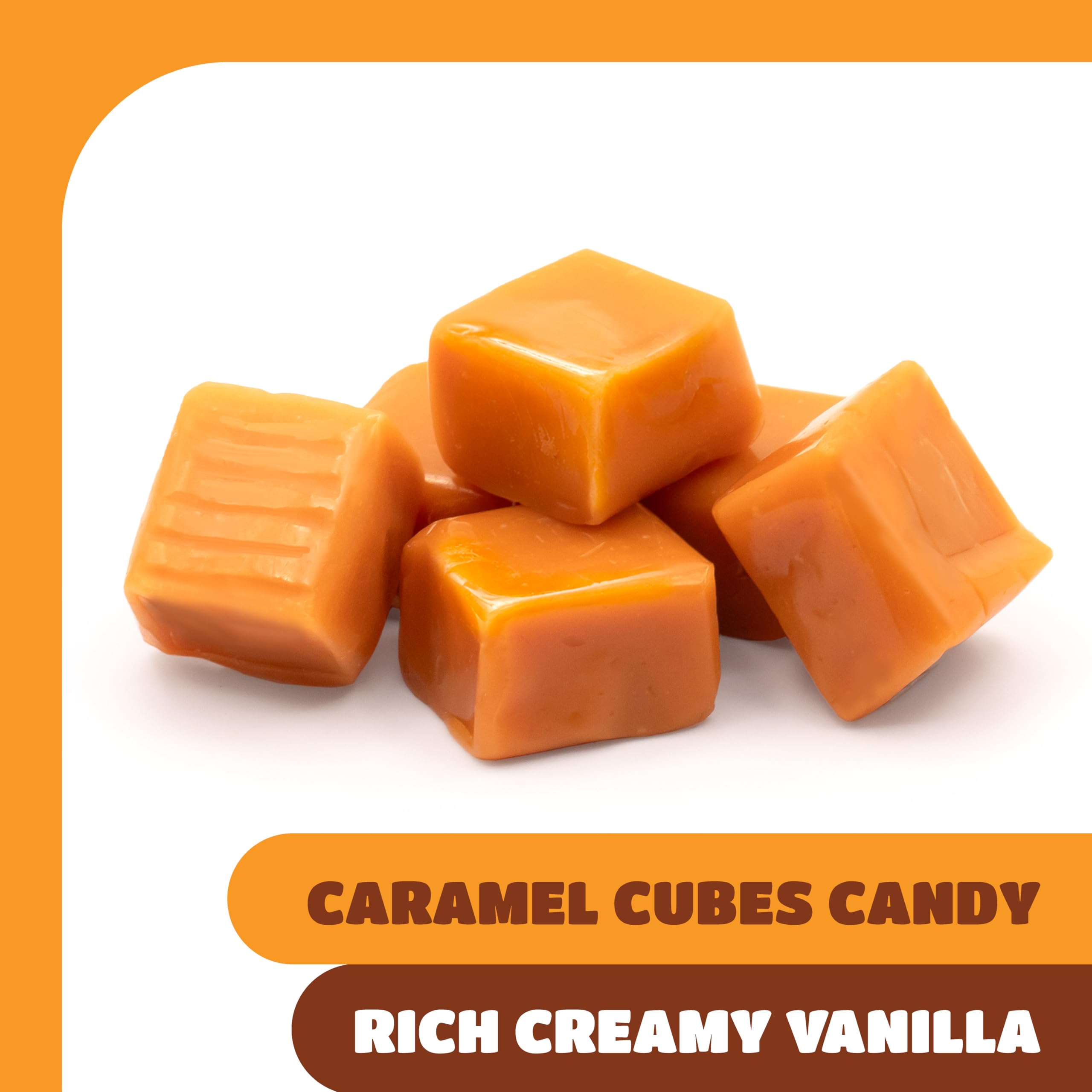 CRAZYOUTLET individually wrapped caramel piece demonstrating freshness benefit