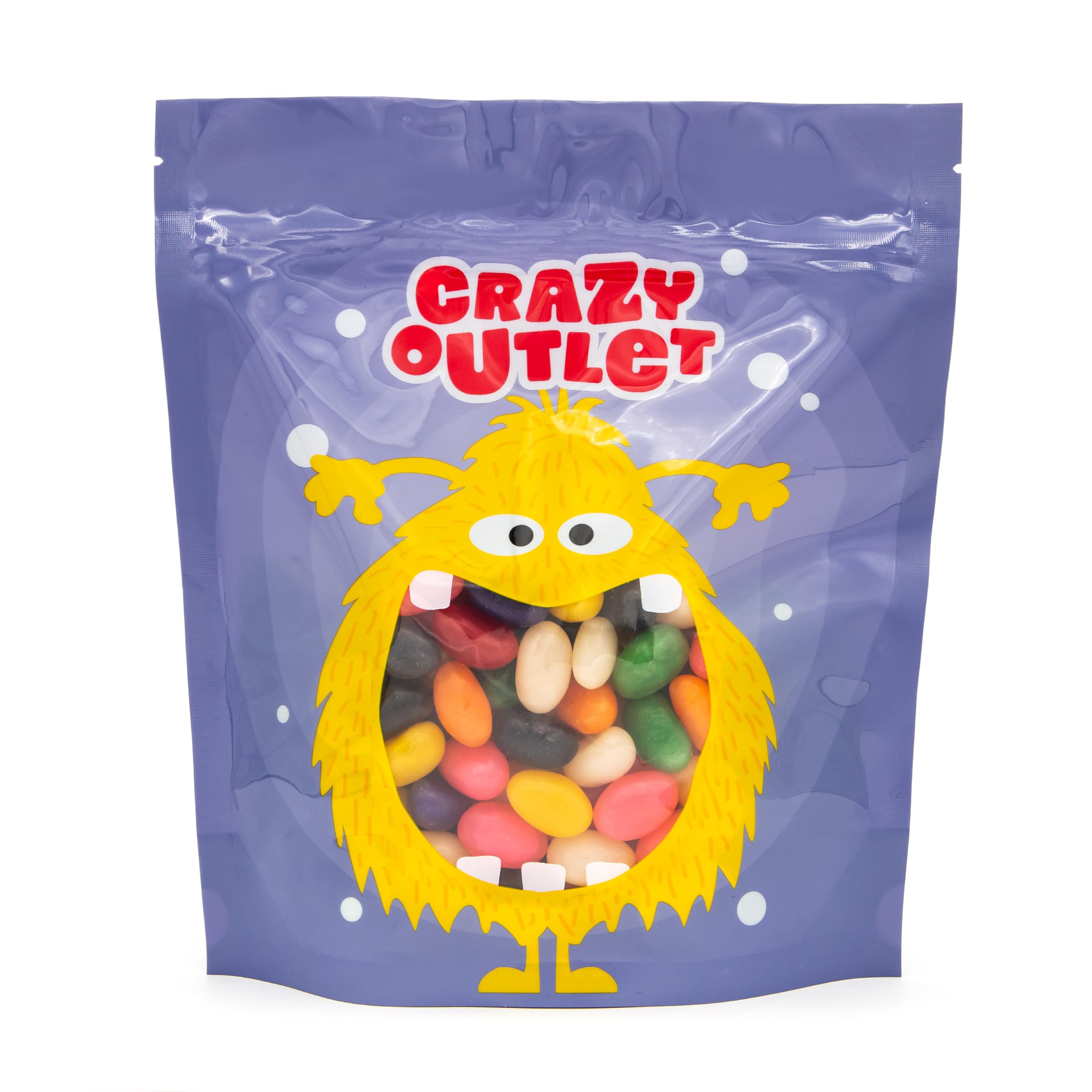 CRAZYOUTLET party table with jelly beans used as festive edible décor