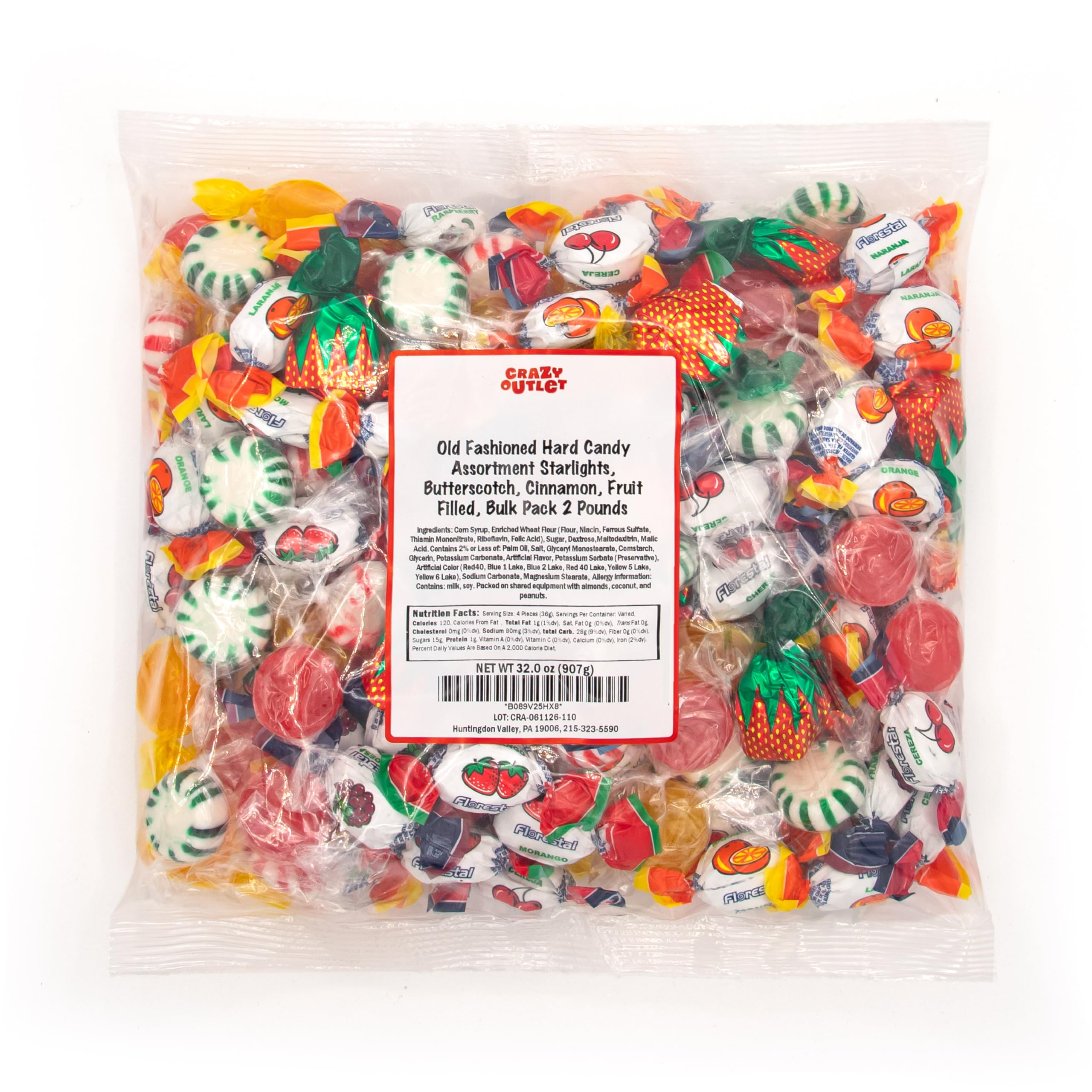 CRAZYOUTLET party table with candy favor bags creating festive, ready-to-serve treats