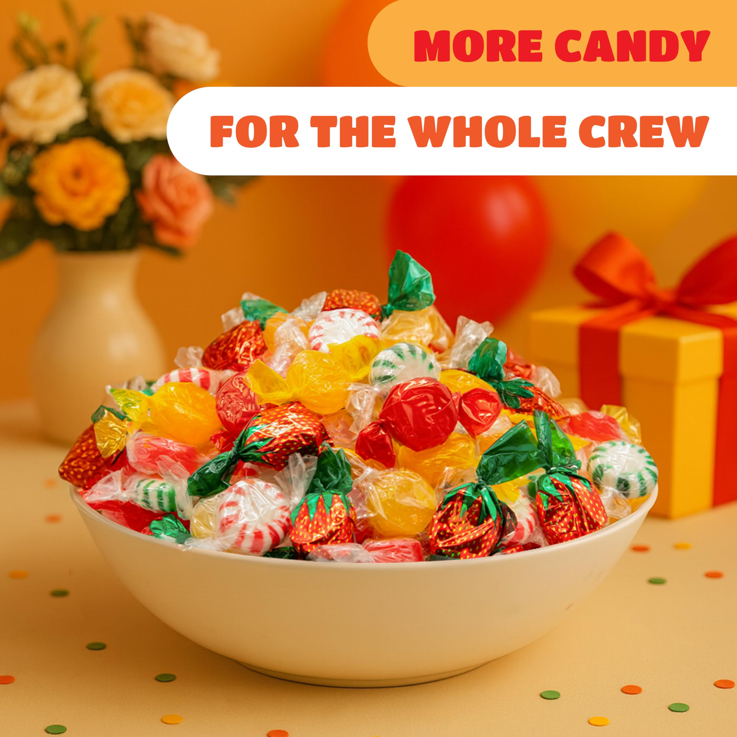 CRAZYOUTLET colorful candy spread on a table at a party offering variety for guests