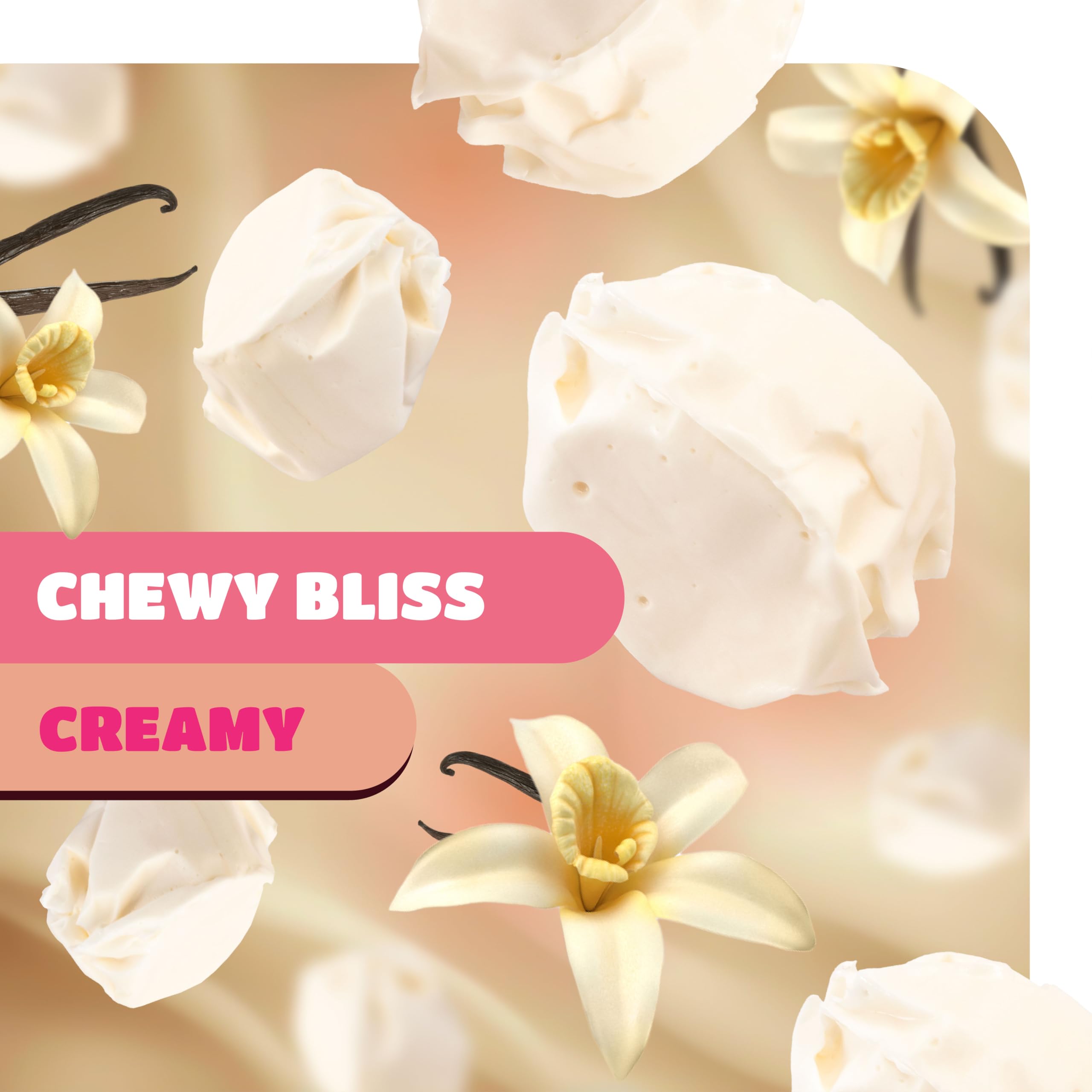 CRAZYOUTLET taffy next to a hand to show true size and convenient grab-and-go benefit