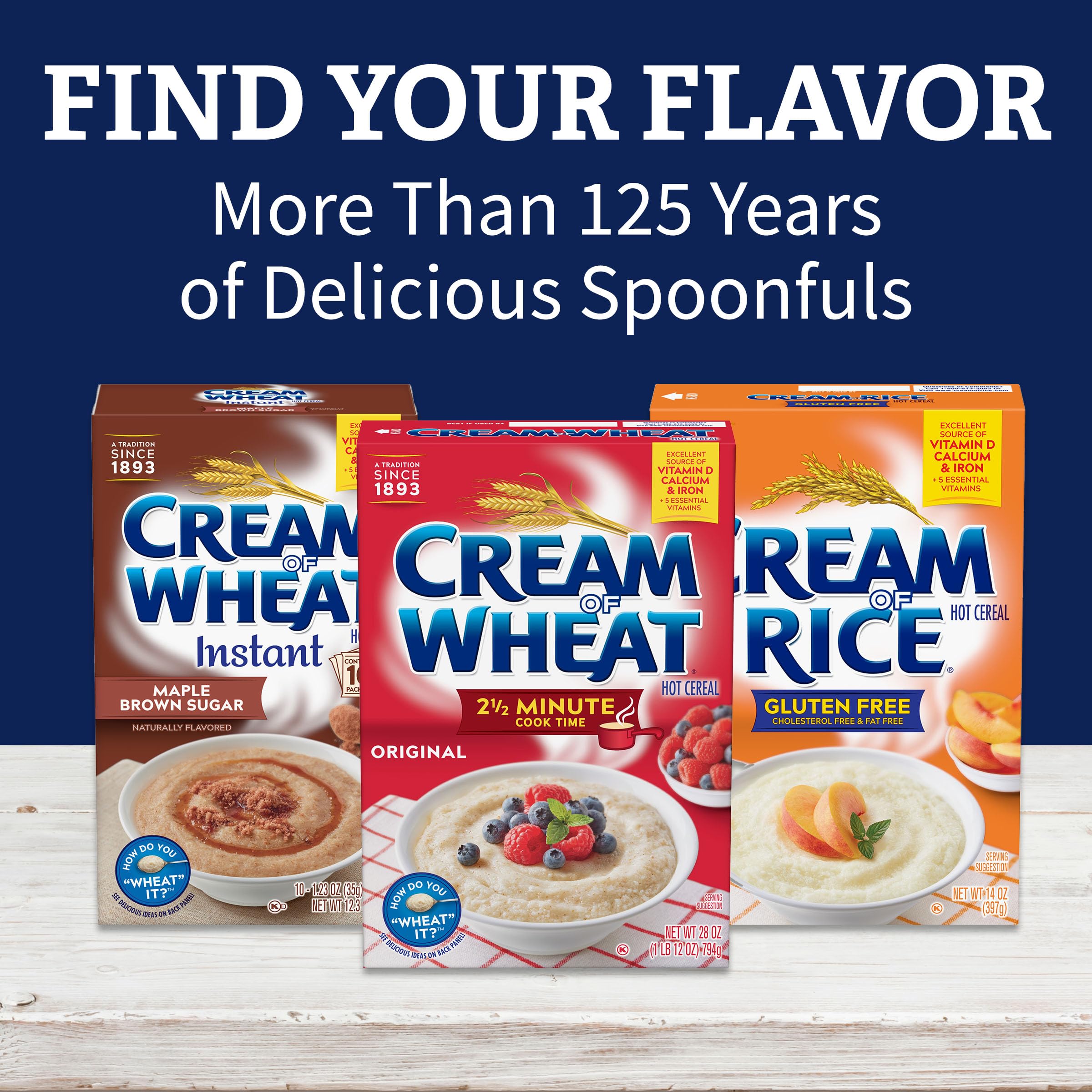 Cream of Rice serving scoop portioning cereal, brand in view for accurate servings