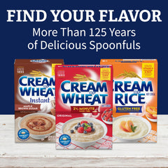 Cream of Rice serving scoop portioning cereal, brand in view for accurate servings