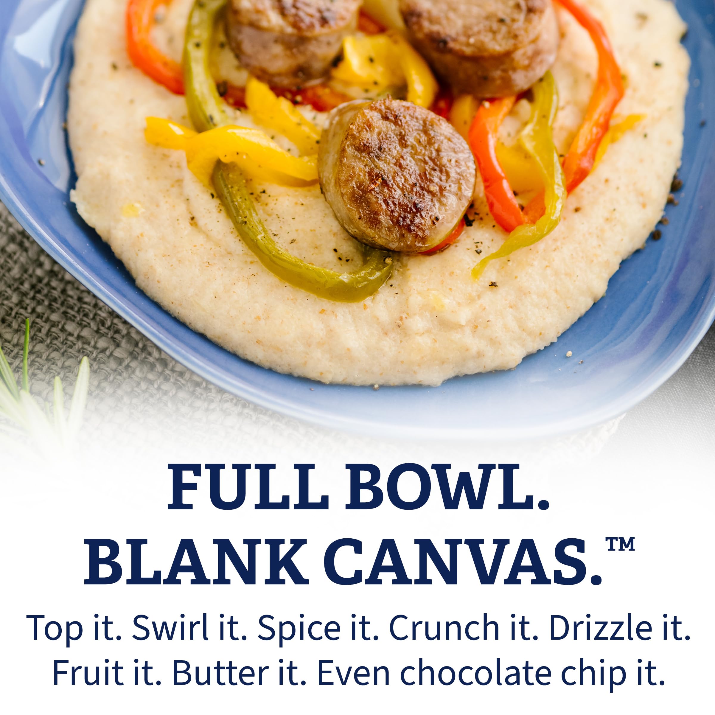 Cream of Rice bowl with multiple toppings, brand present, versatile meal ideas