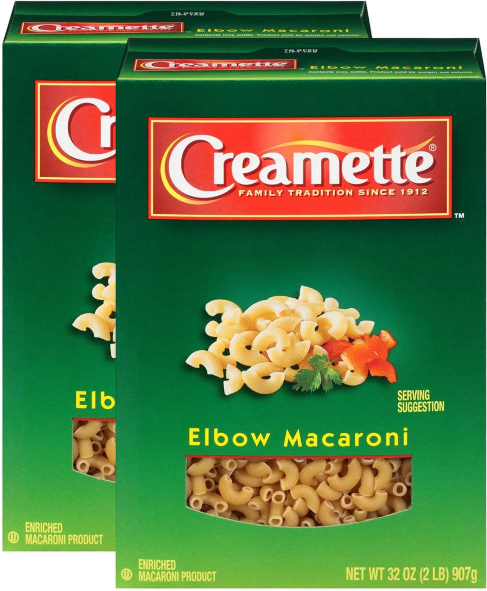 CREAMETTE front packaging showing two 16 oz boxes and clear product view