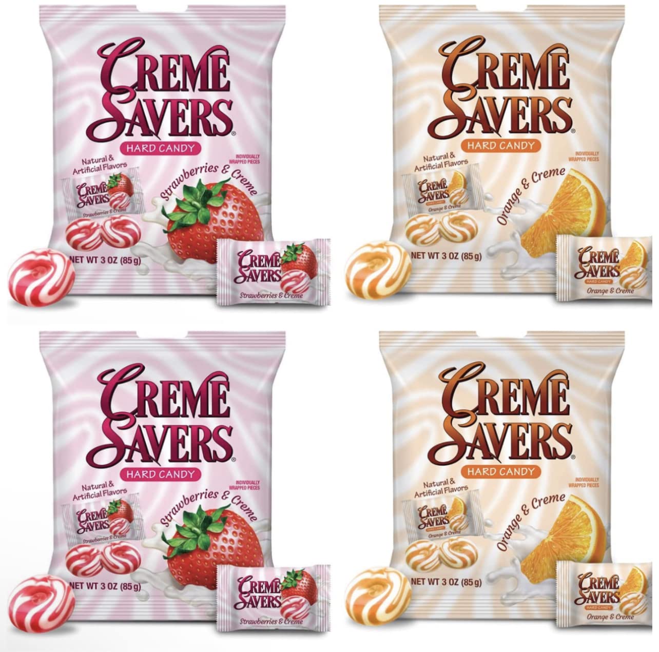 Creme Savers front packaging showing four 12 oz bags and branding, perfect for gifting