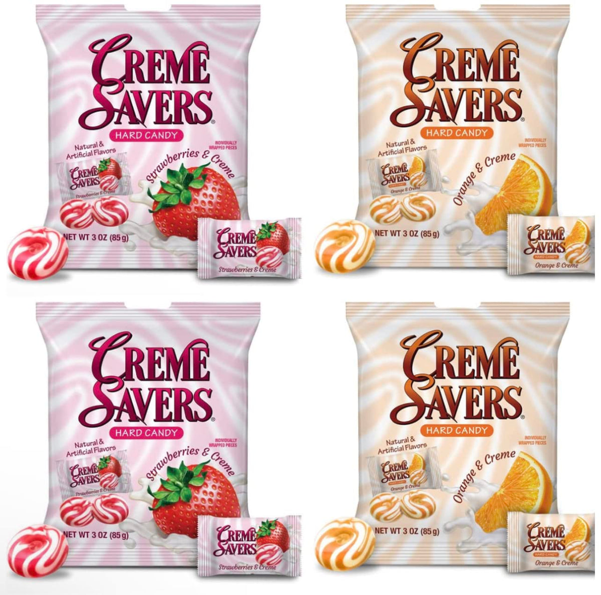 Creme Savers front packaging showing four 12 oz bags and branding, perfect for gifting