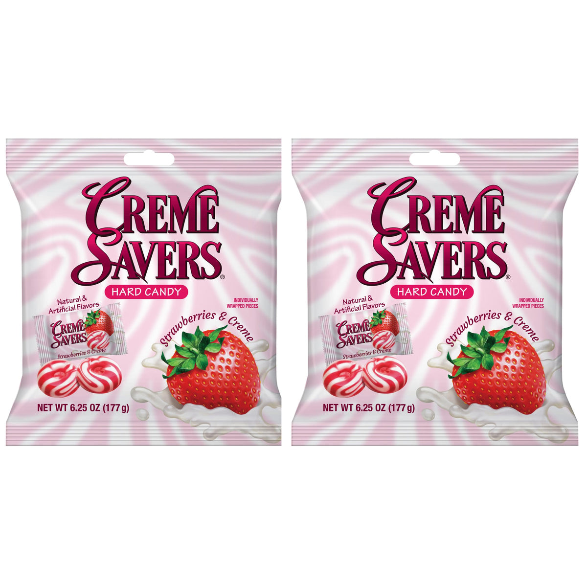 Crème Savers front package showing two 6.25oz bags and bold branding for easy recognition