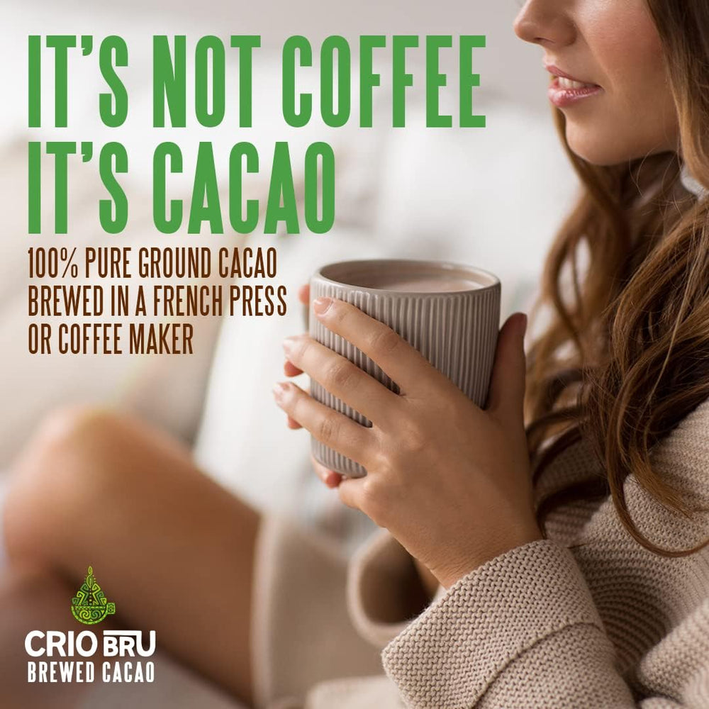 Crio Bru close-up of ground cacao texture highlighting rich aroma