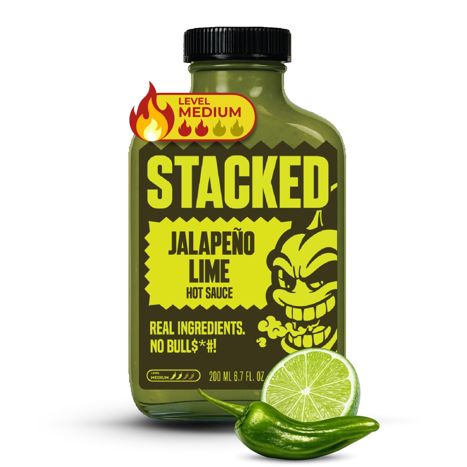 Crippling Hot Sauce front bottle view showing bright label and approachable heat