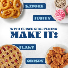 spoonful of Crisco shortening texture close-up demonstrating smooth consistency benefit