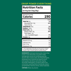 Crisp Power close-up of pretzel texture highlighting crunchy protein bite