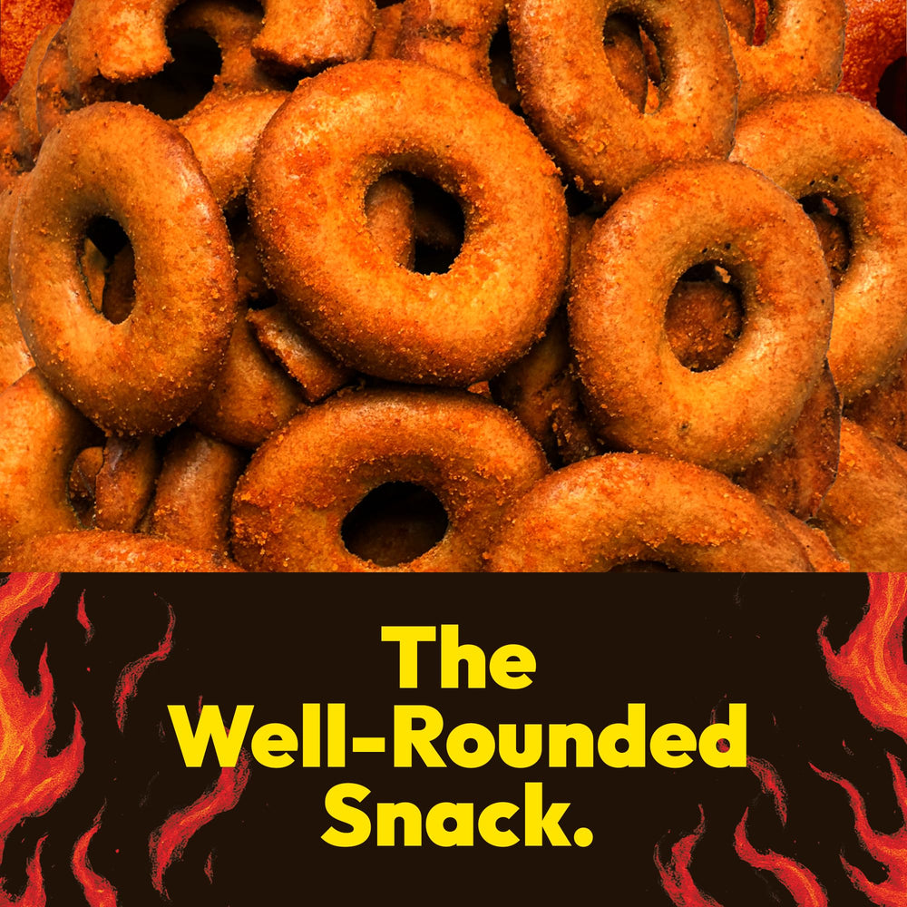 CRISP POWER pretzel pack next to gym water bottle showing on-the-go protein snack advantage