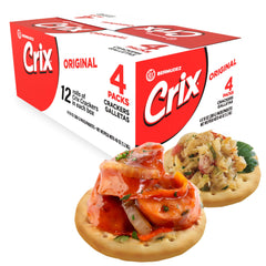 Crix front packaging showing 12 rolls and convenience