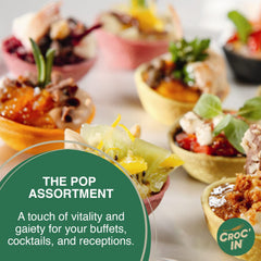 CROC'IN close-up of thin crisp tart edge highlighting crunchy texture