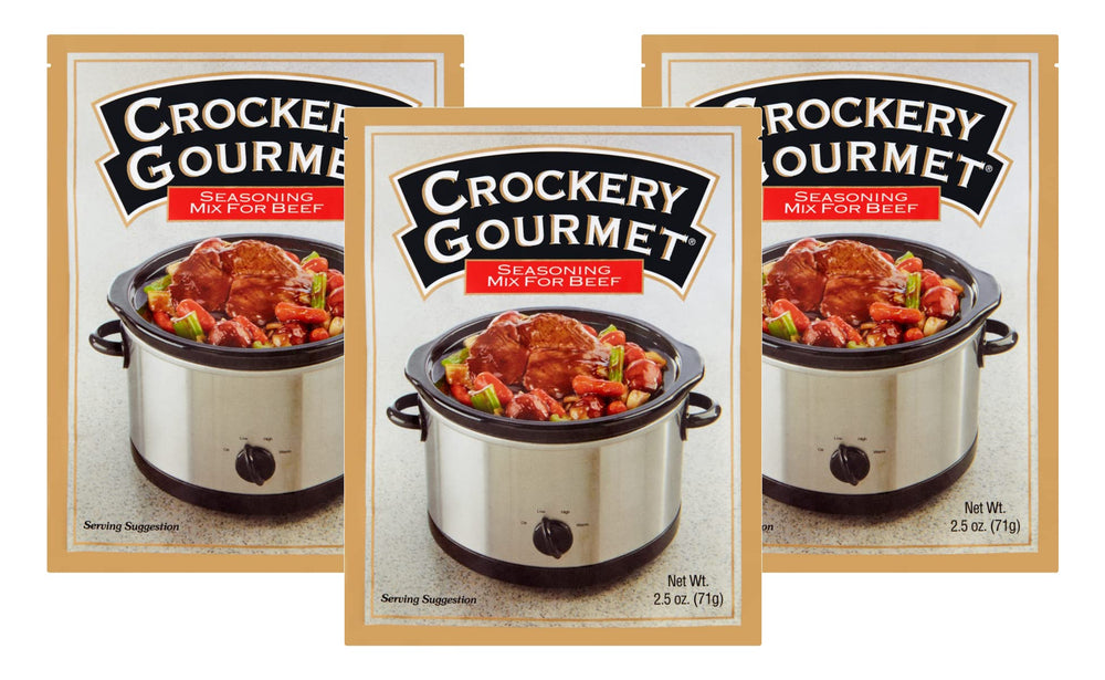 Crockery Gourmet front packet showing brand and serving benefit