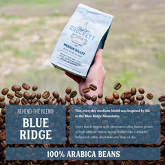Crockett Coffee poured into pour-over brewer showing fresh flavor extraction