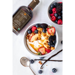 Crown Maple syrup pour close-up highlighting smooth texture and richness