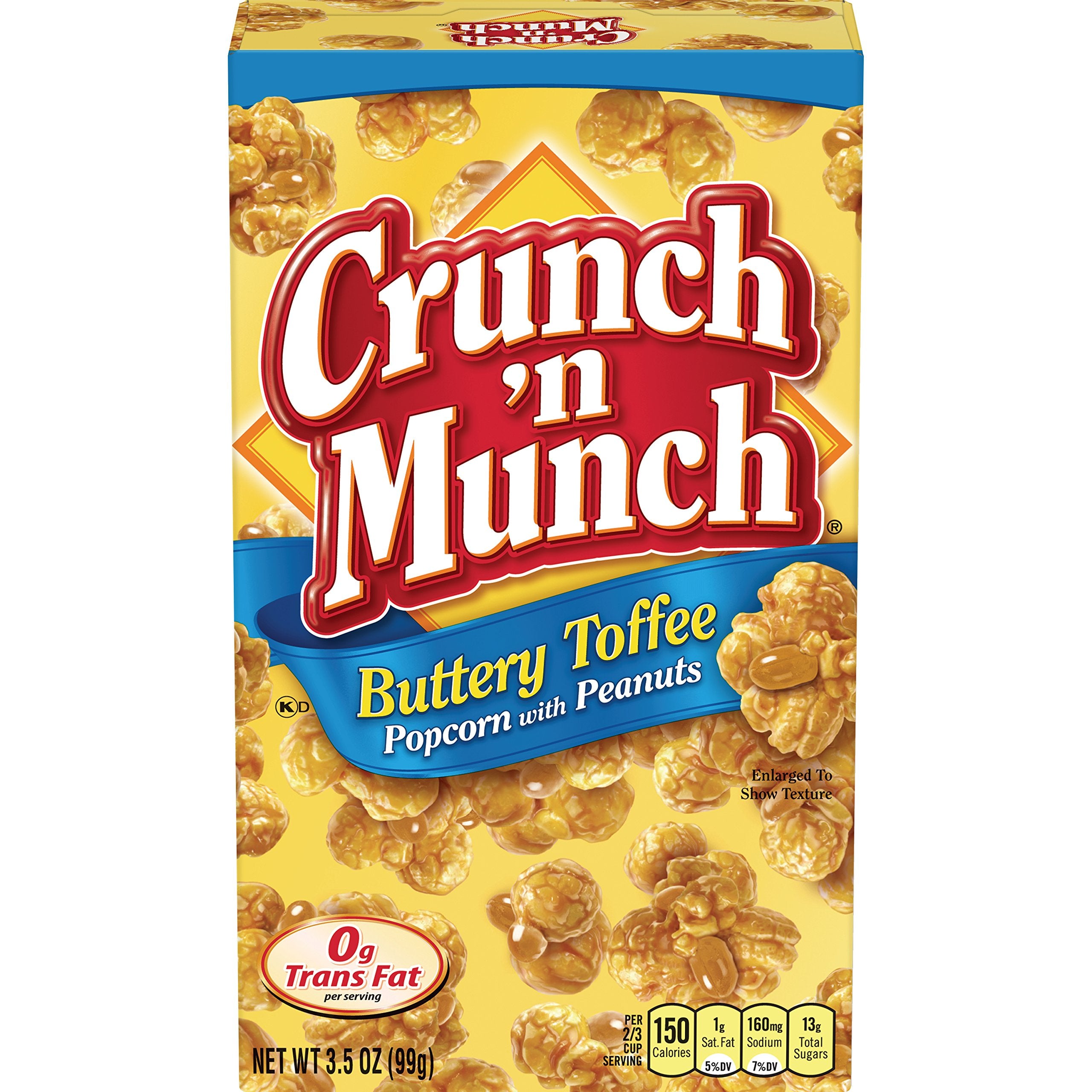 Crunch 'n Munch front packaging showing single 3.5 oz box, portable snack benefit