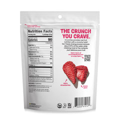 Crunchies close-up of crispy strawberry pieces highlighting crunchy texture and taste