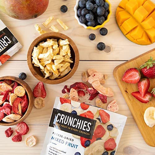 Crunchies resealable zipper focus showing brand freshness and easy storage