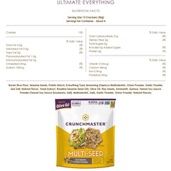 Crunchmaster close-up of multiseed texture highlighting hearty crunch