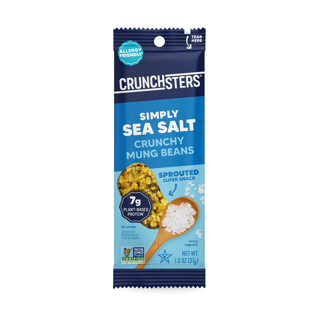 Crunchsters close-up texture of sprouted mung beans for crispy satisfaction