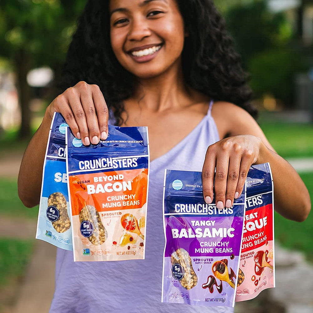 Crunchsters enjoyed outdoors as a travel snack for energy and crunch