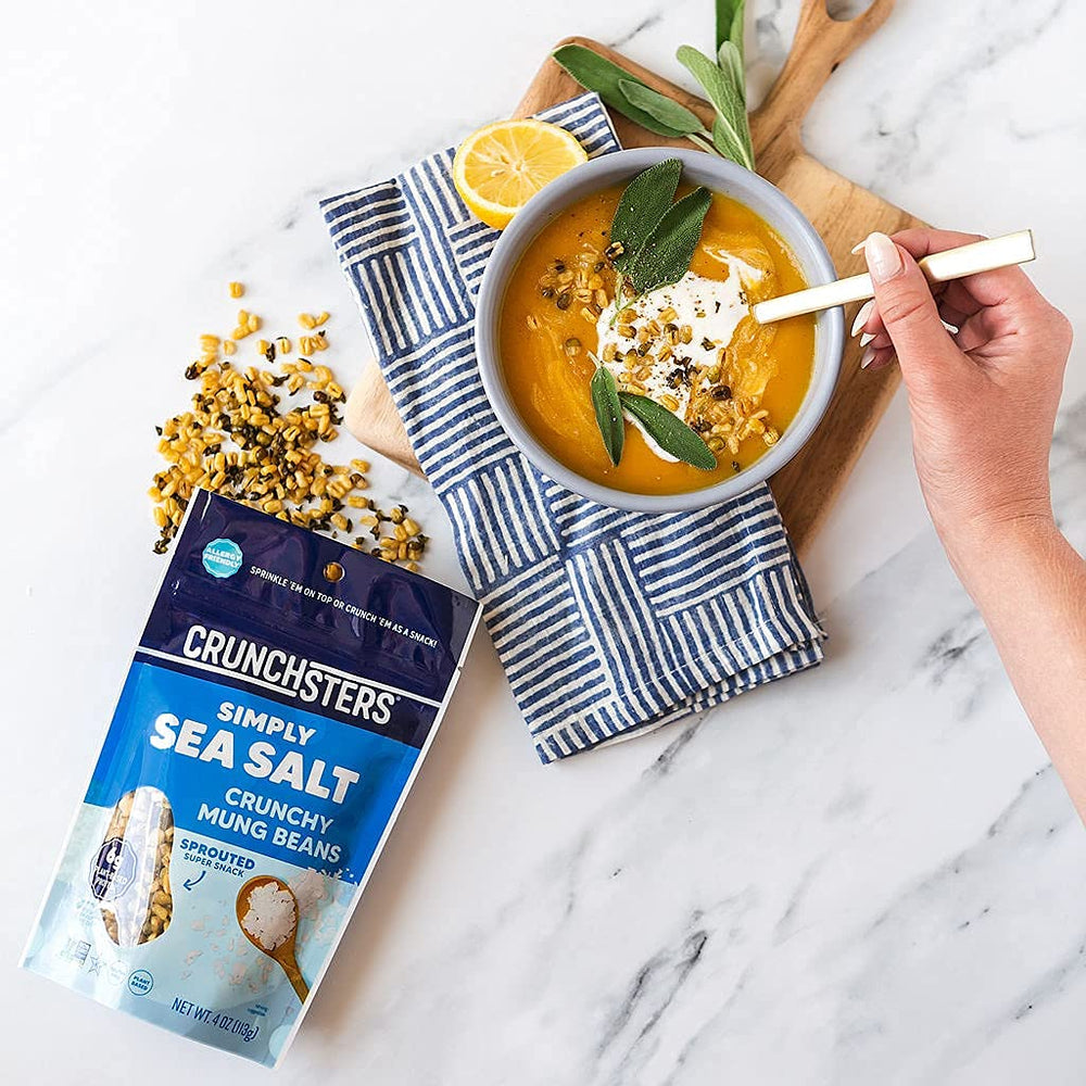 Crunchsters topping a salad adding protein and crunchy texture