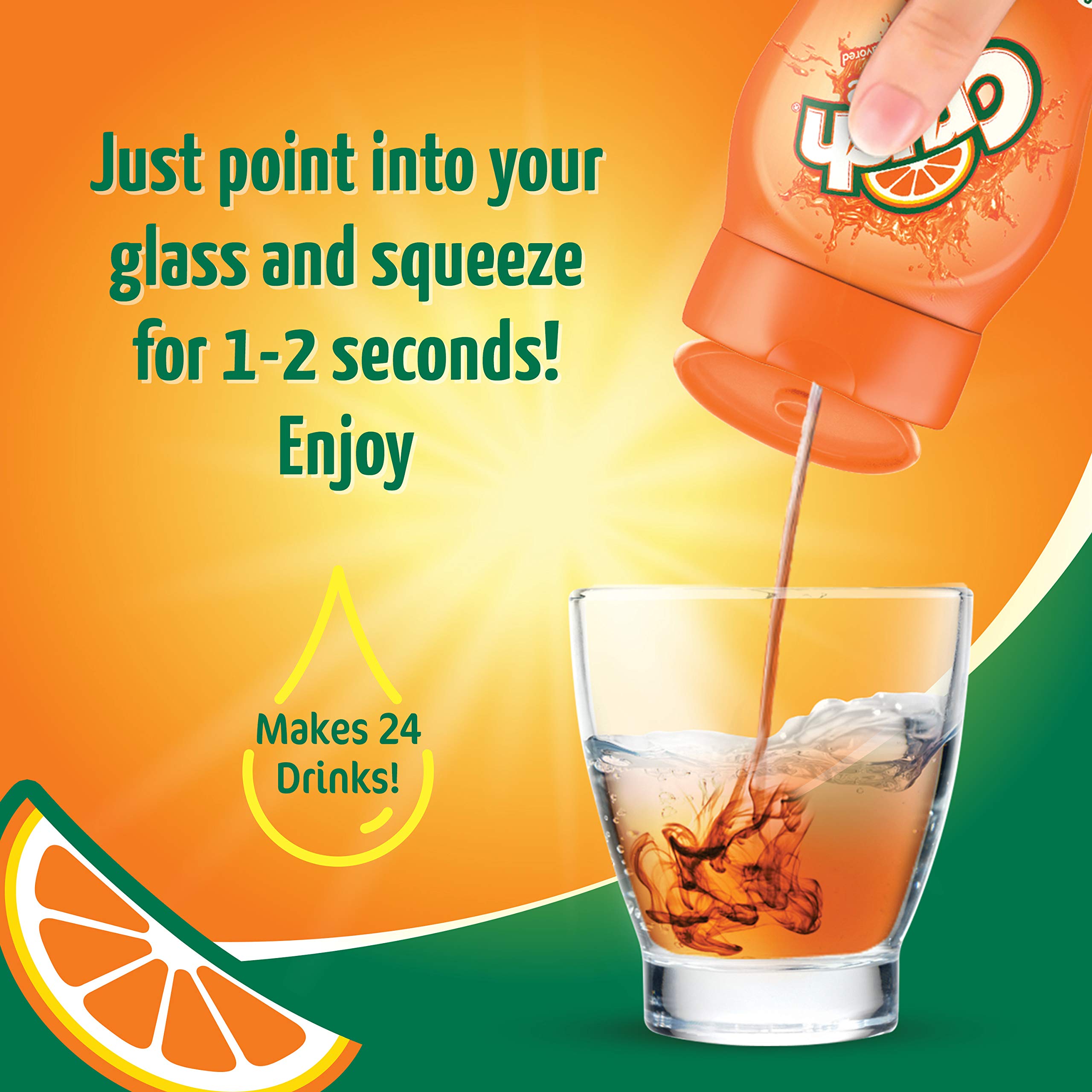 Crush orange concentrate droplet close-up highlighting smooth mixing
