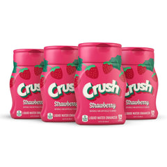 Crush bottle front packaging showing label and strawberry flavor for clear identification