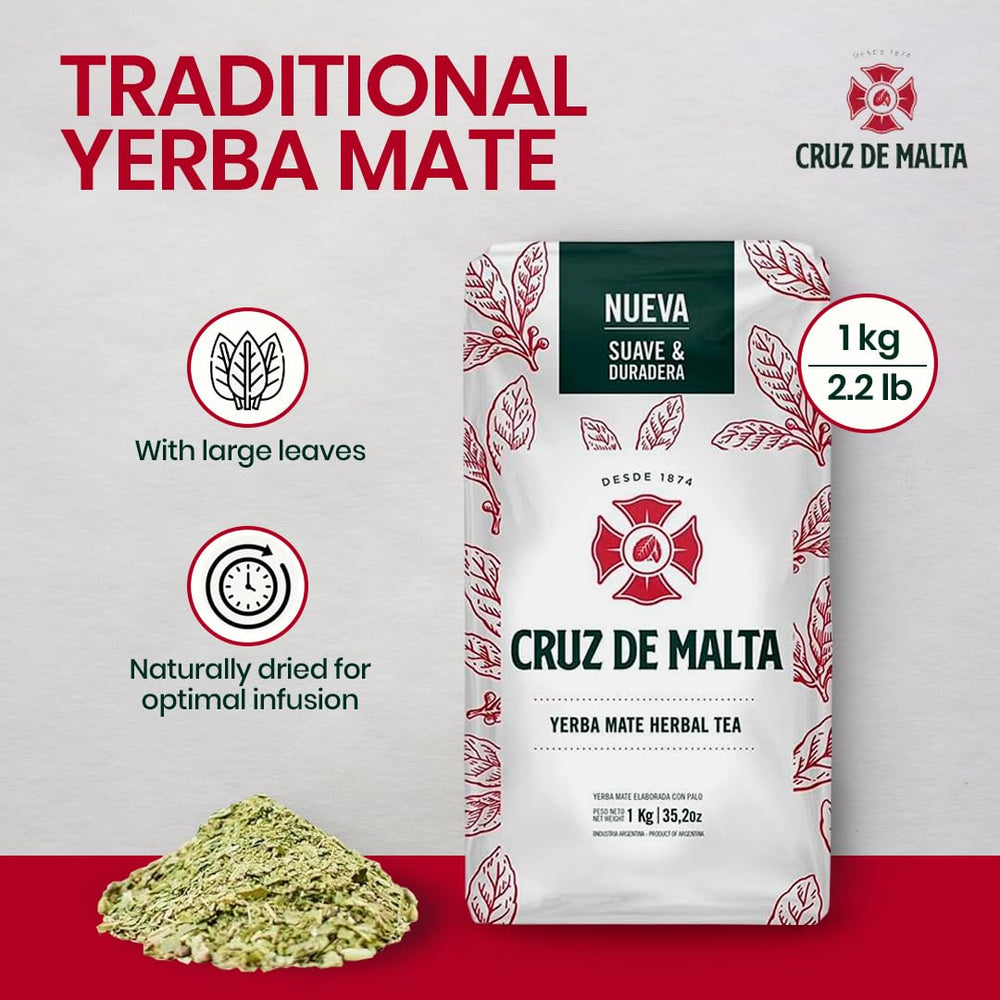 Cruz de Malta bag beside ruler for scale and easy weight recognition