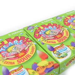 Cry Baby close-up texture of crunchy sour coating highlighting intense flavor