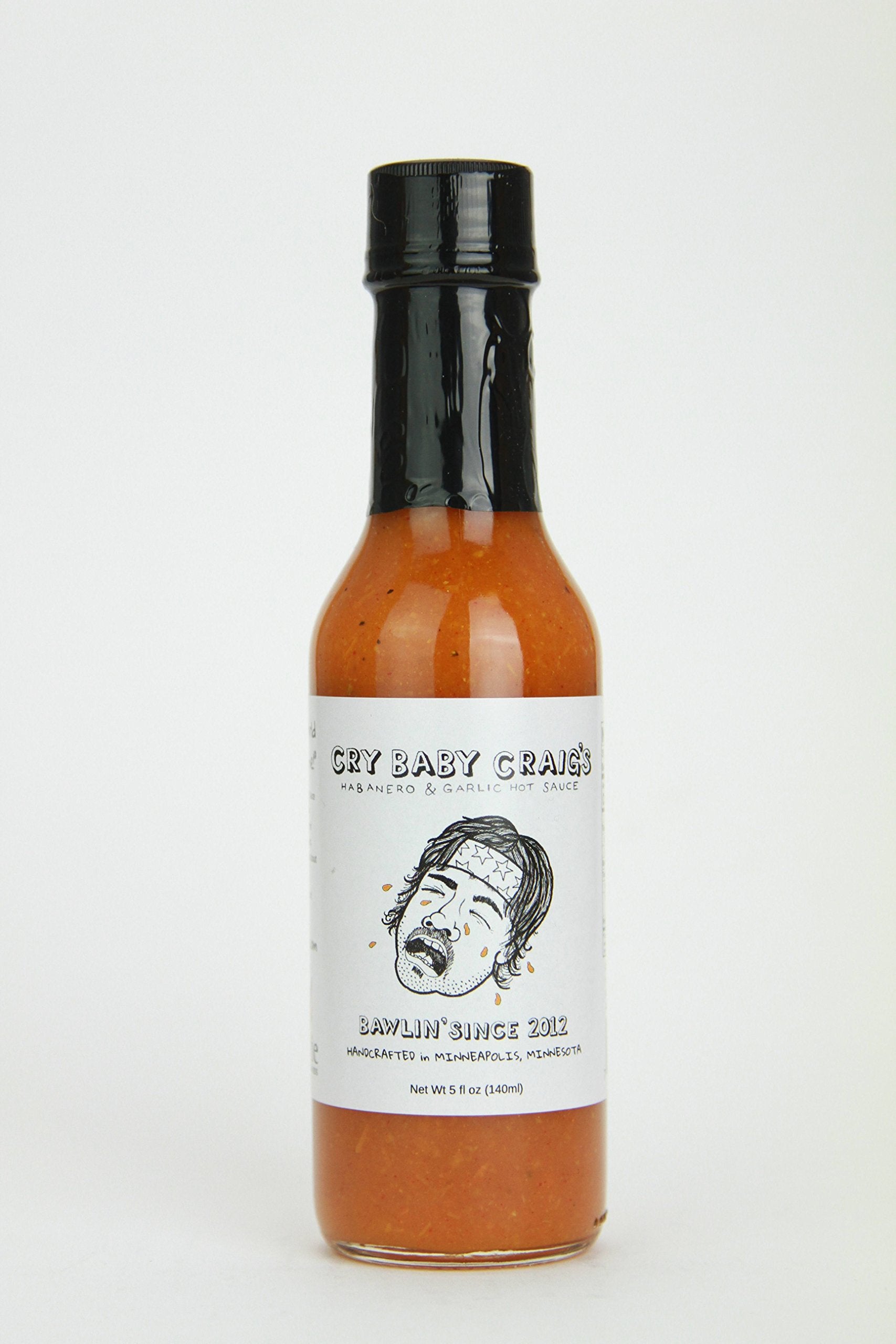 Cry Baby Craig's front packaging view showing three bottles and bright pickled habanero appeal
