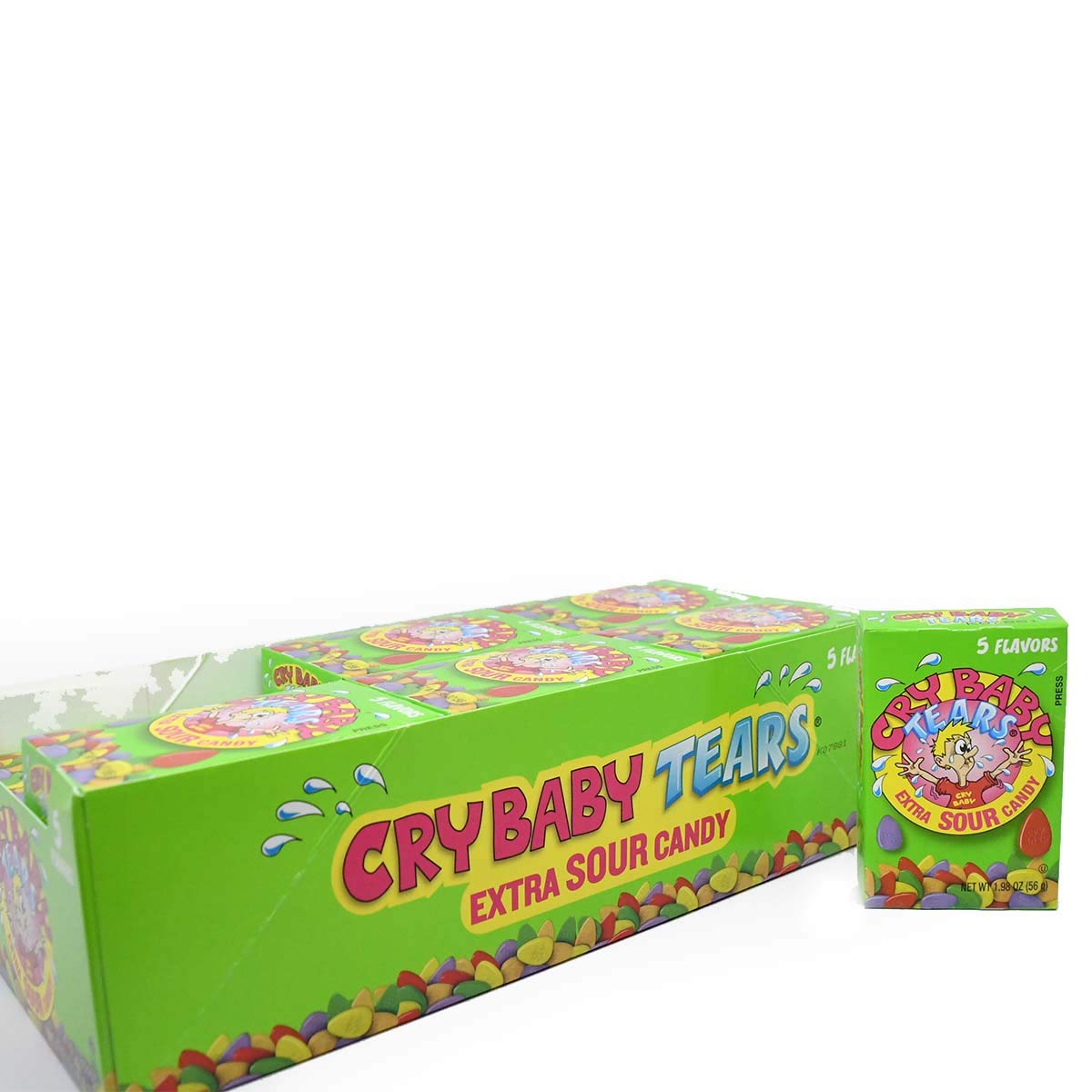 Cry Baby front packaging showing pack of 24 boxes and brand for easy gifting
