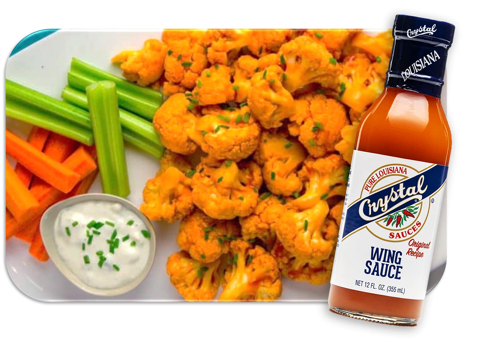Crystal sauce on a game-day spread enhances snacks with bold buffalo taste