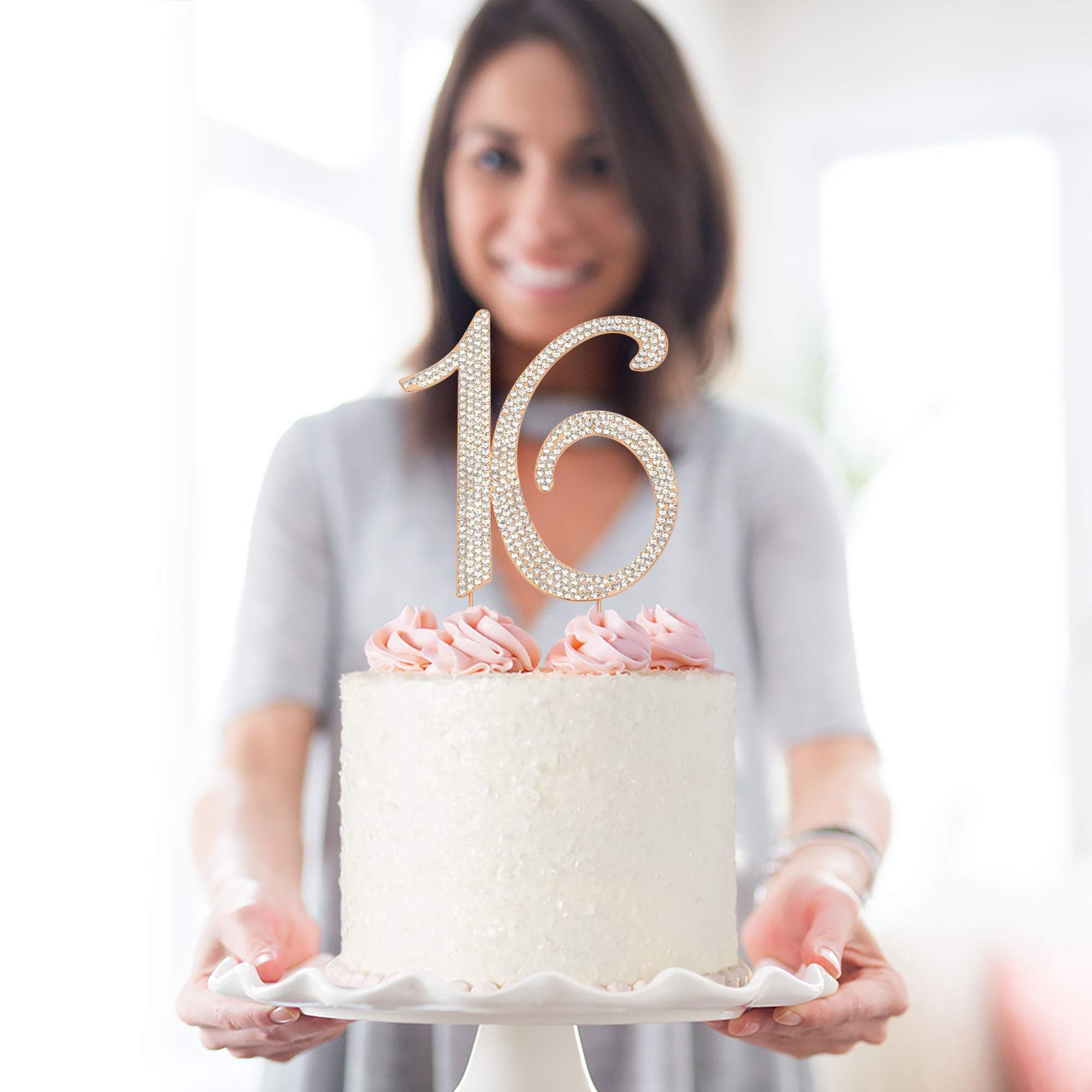 Crystal Creations topper on chocolate cake demonstrating visual impact at parties