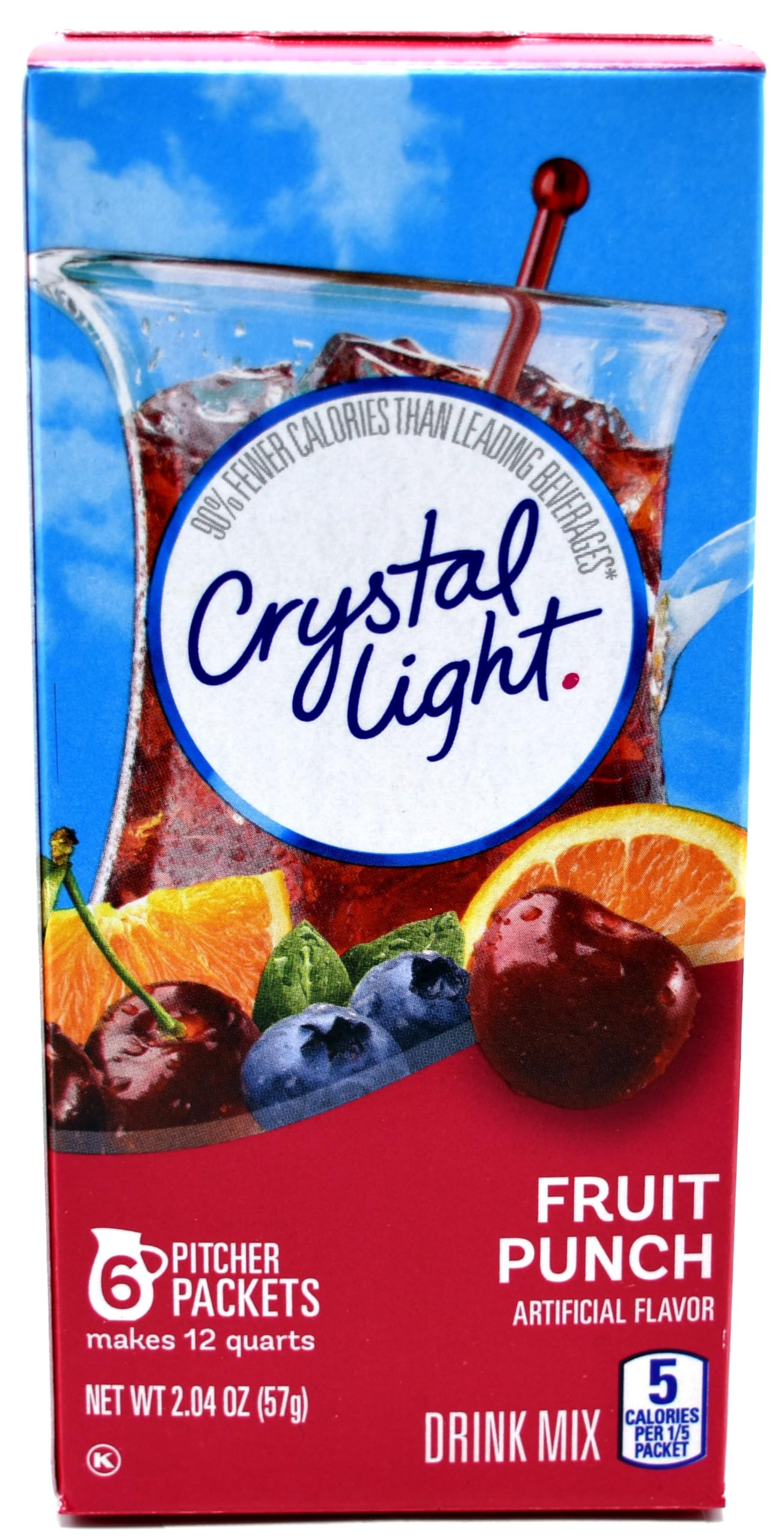 Crystal Light front canister showing branding and pack quantity for quick identification and convenience