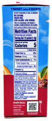 Crystal Light open canister revealing individually wrapped 2-quart packets for easy portioning