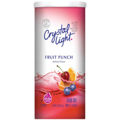 Prepared Crystal Light pitcher of fruit punch chilled and ready to serve