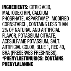 Crystal Light fruit punch powder texture for quick dissolving and consistent taste