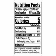 Crystal Light single serve packet held by hand - compact convenience for travel