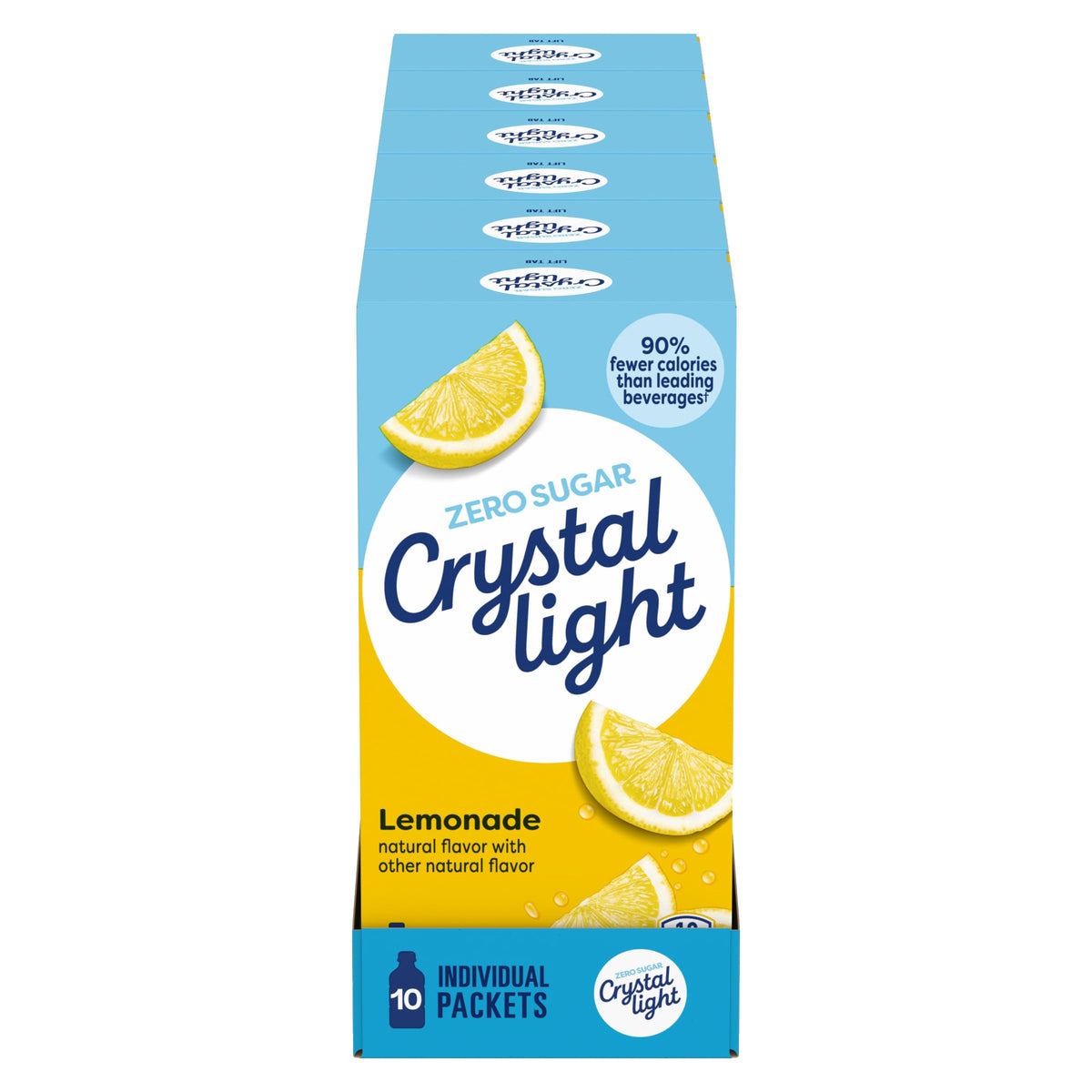 Crystal Light front packaging showing box and packet convenience