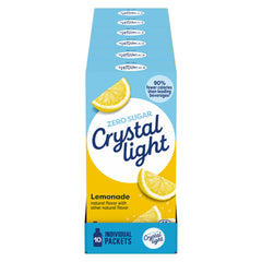 Crystal Light front packaging showing box and packet convenience