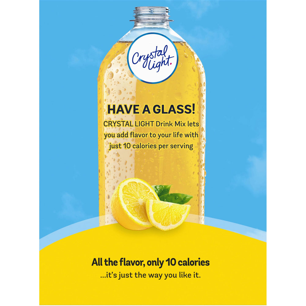 Person drinking Crystal Light outdoors showing hydration on the move