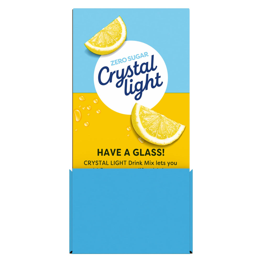 Crystal Light powdered texture close-up highlighting easy dissolving